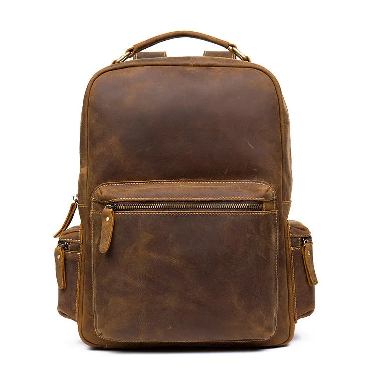 The Langley Backpack | Genuine Vintage Leather Backpack