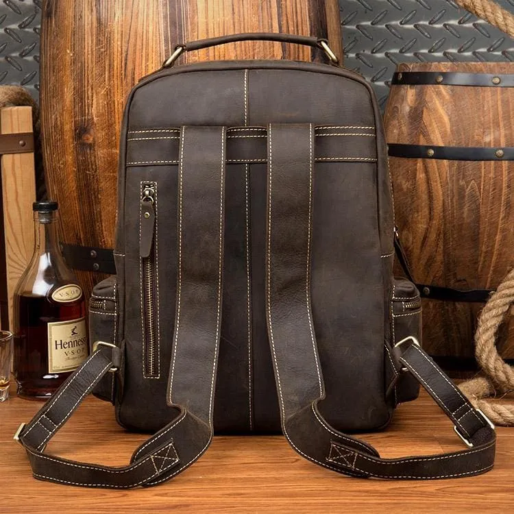 The Langley Backpack | Genuine Vintage Leather Backpack