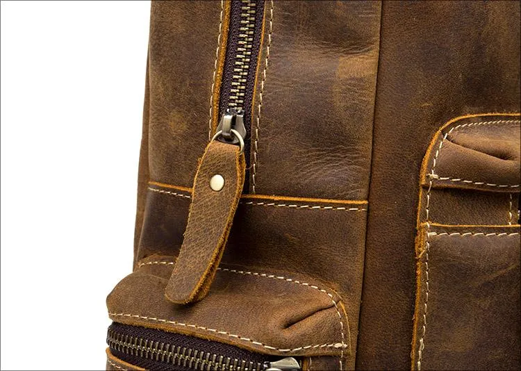 The Langley Backpack | Genuine Vintage Leather Backpack