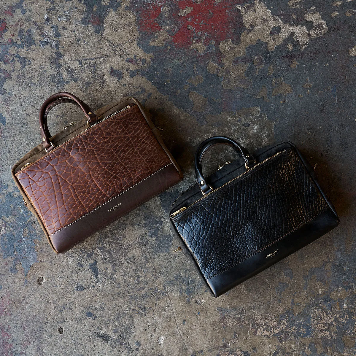 The Porter Briefcase | Bison Brown