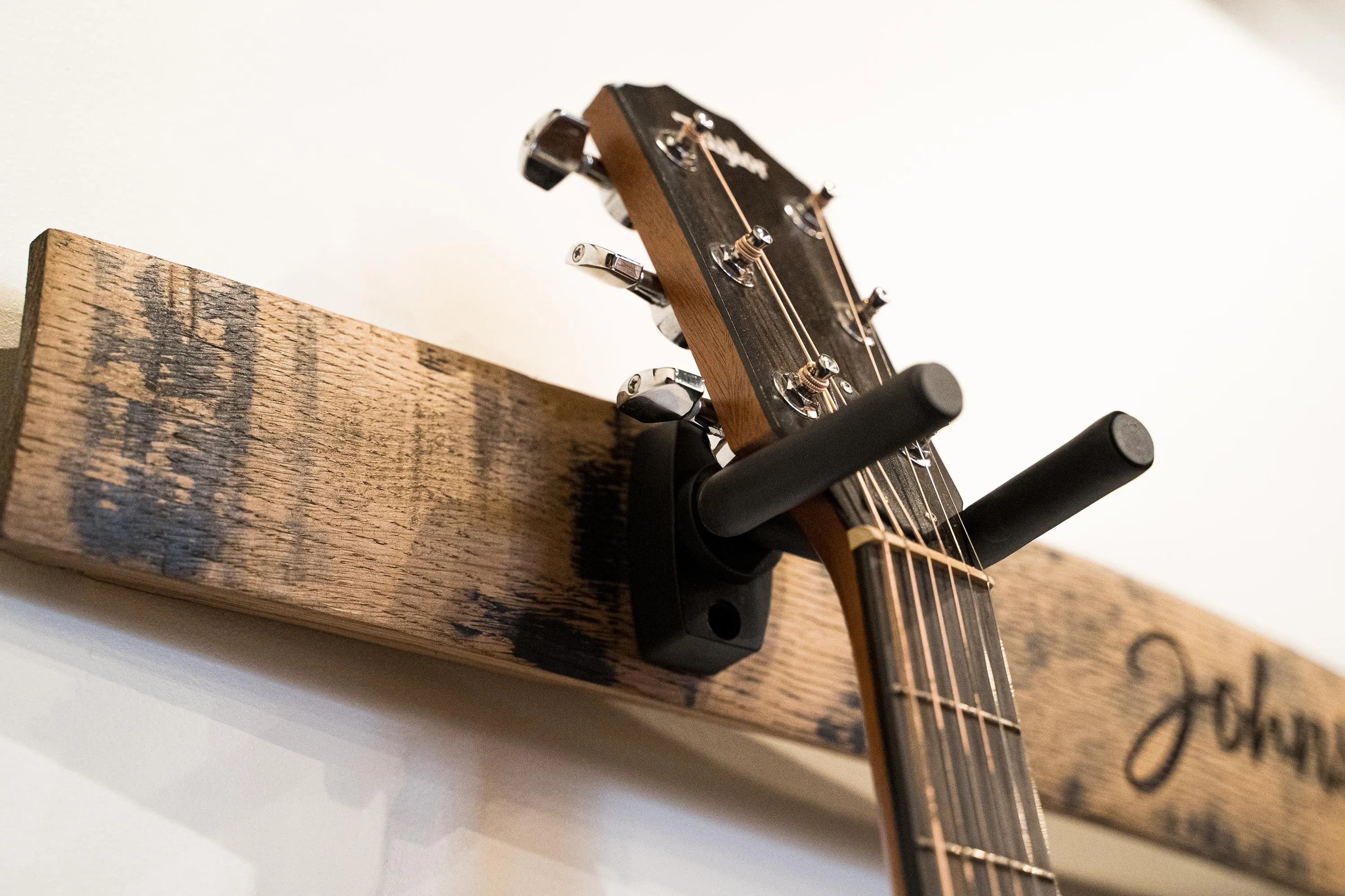 The Shoals Whiskey Barrel Personalized Double Guitar Holder