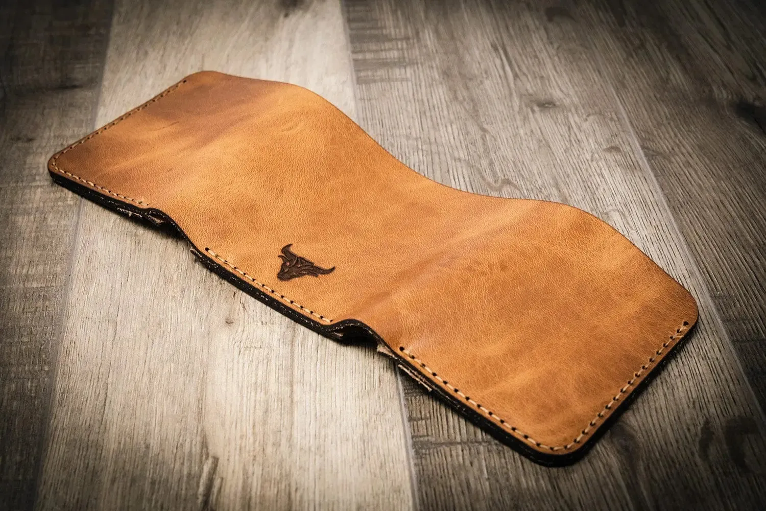 The Trinity Trifold Wallet - Saddle Tan