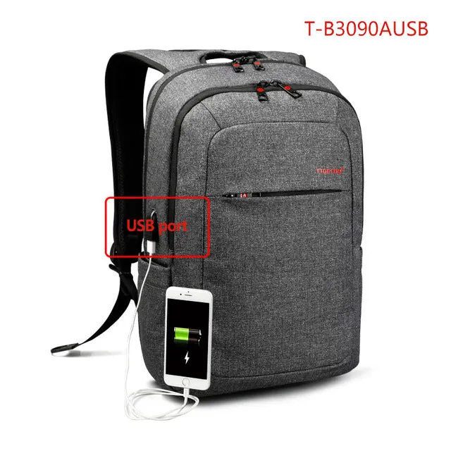 Tigernu Anti-Theft 14.1Inch Canvas Laptop Bagpack