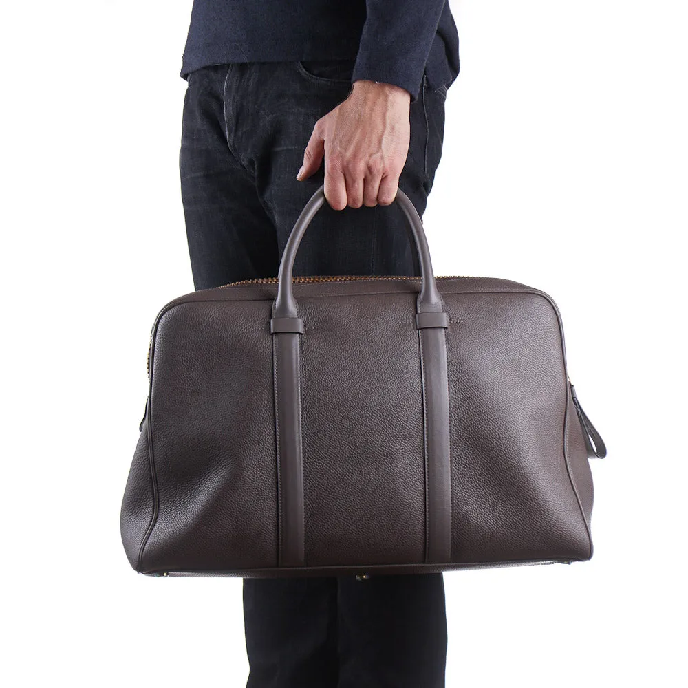 Tom Ford Large Buckley Bag in Gray-Brown