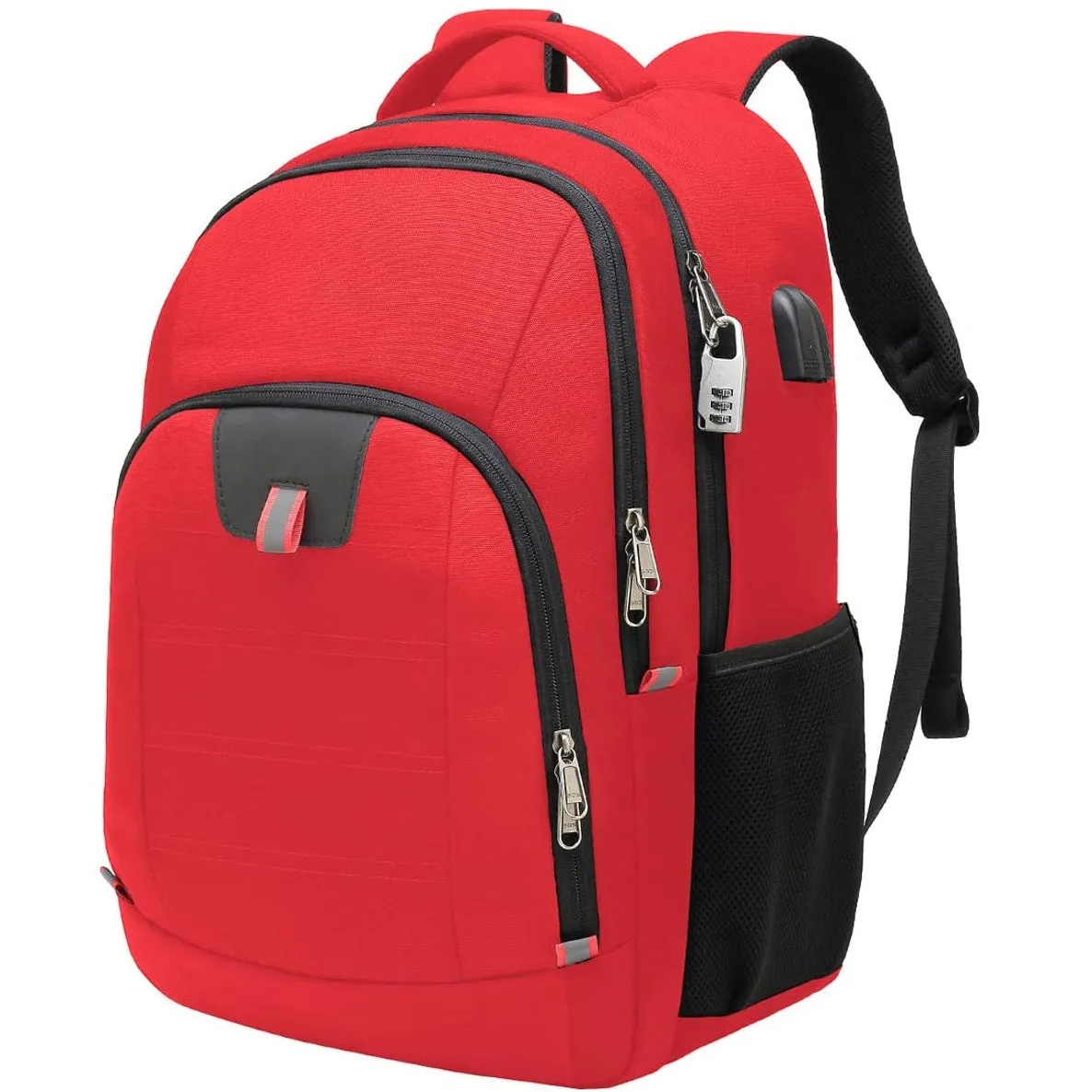 Travel Laptop Backpack | Extra Large Anti Theft College School Backpack for Men and Women | Red