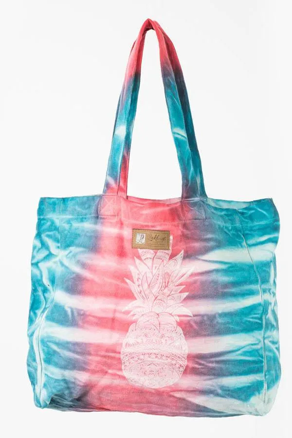 Tribal Tie-Dye Beachy Tote Bag