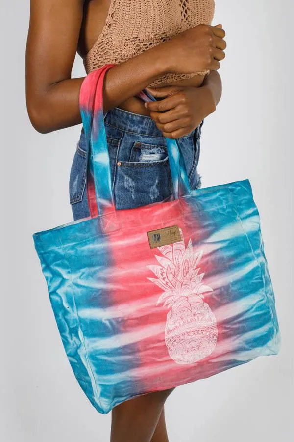 Tribal Tie-Dye Beachy Tote Bag