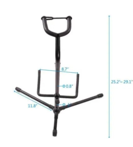 Tubular Guitar Stand Holder Black