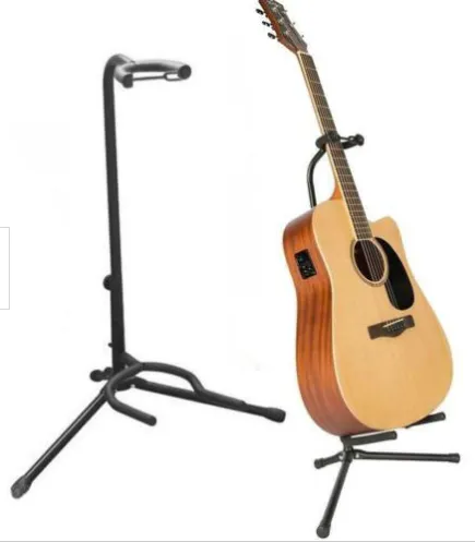 Tubular Guitar Stand Holder Black