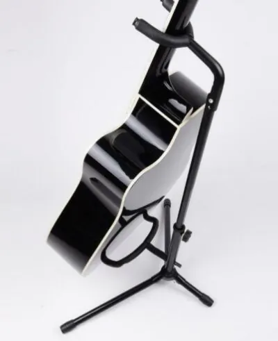 Tubular Guitar Stand Holder Black