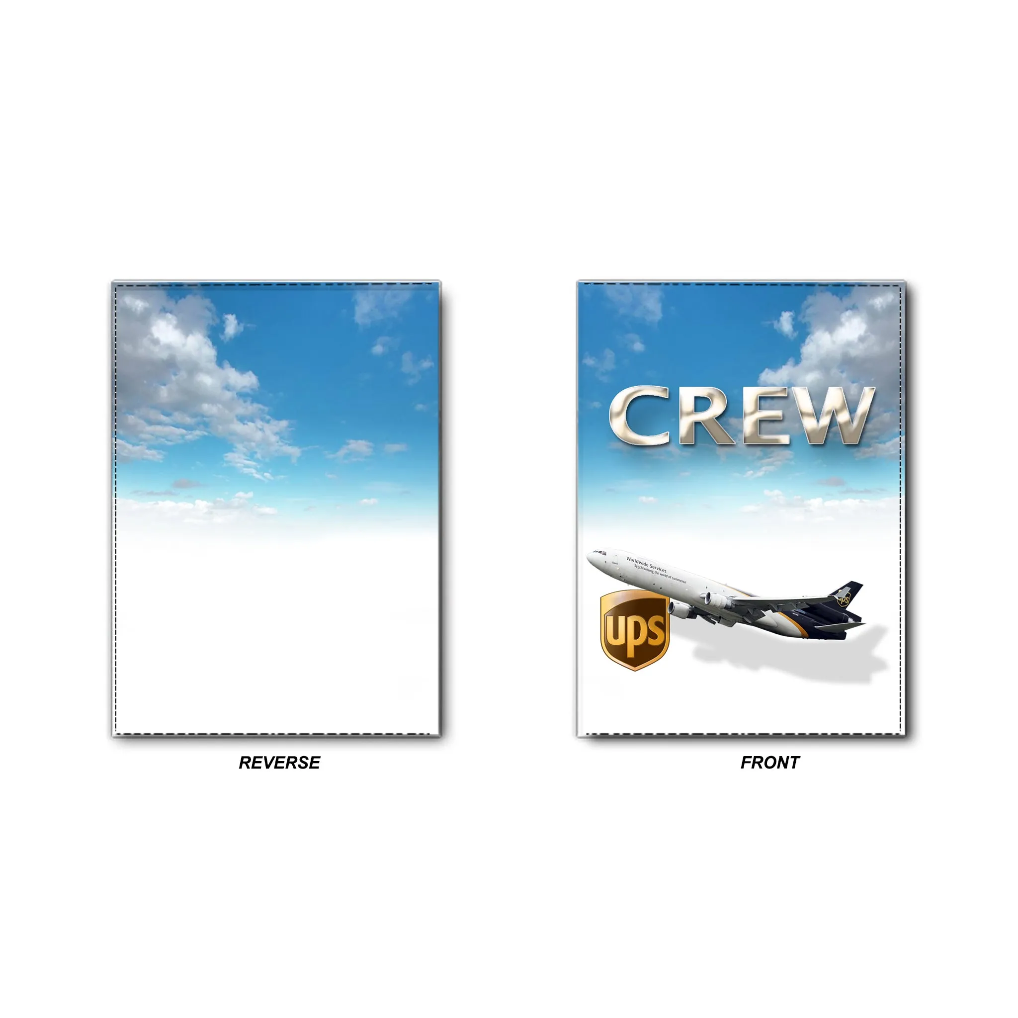 UPS MD-11 Blue Sky CREW- Passport Cover