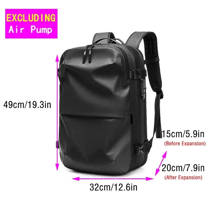 Vacuum Backpack with Electric Pump for Travel Bag for Men