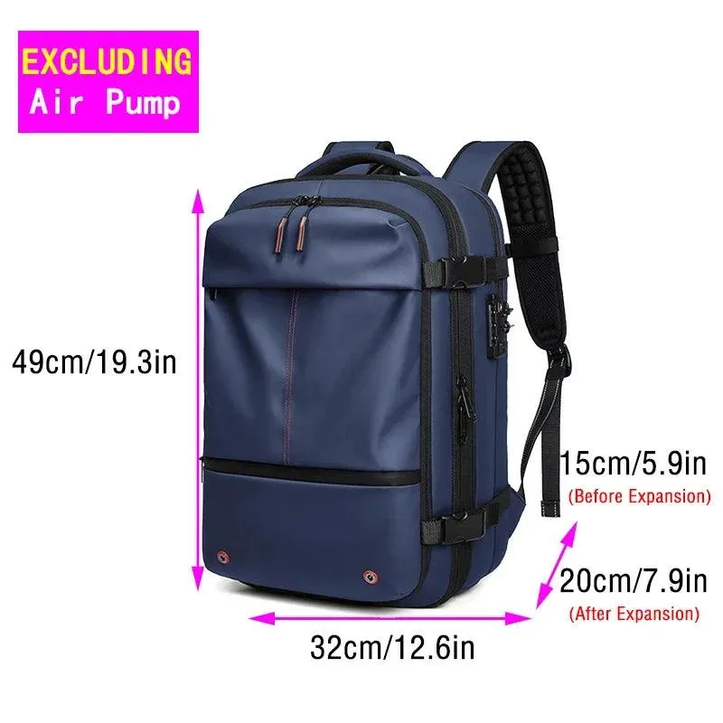 Vacuum Backpack with Electric Pump for Travel Bag for Men