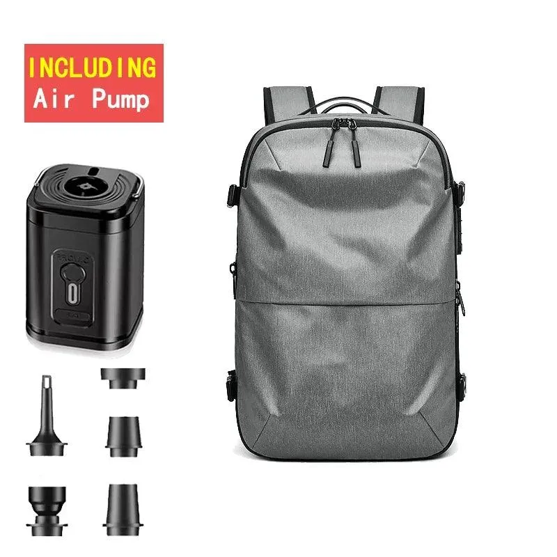 Vacuum Backpack with Electric Pump for Travel Bag for Men