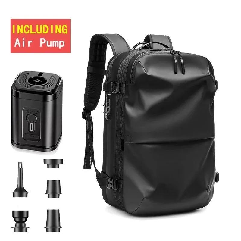 Vacuum Backpack with Electric Pump for Travel Bag for Men