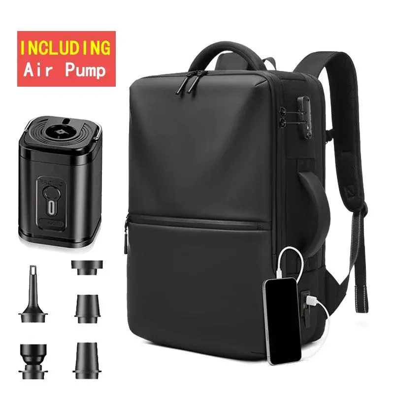 Vacuum Backpack with Electric Pump for Travel Bag for Men