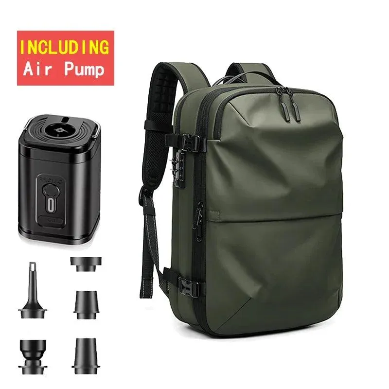 Vacuum Backpack with Electric Pump for Travel Bag for Men