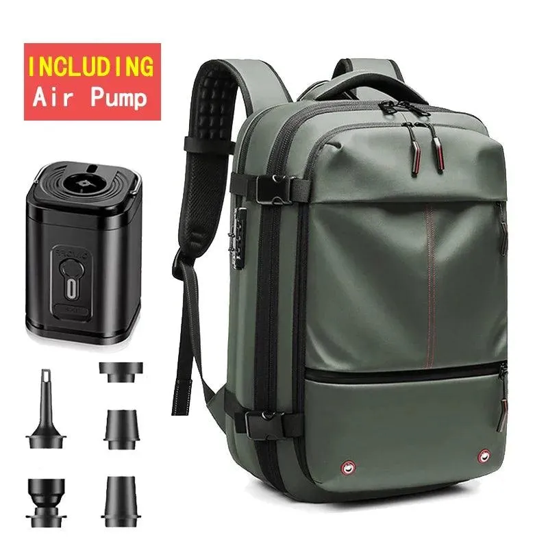 Vacuum Backpack with Electric Pump for Travel Bag for Men