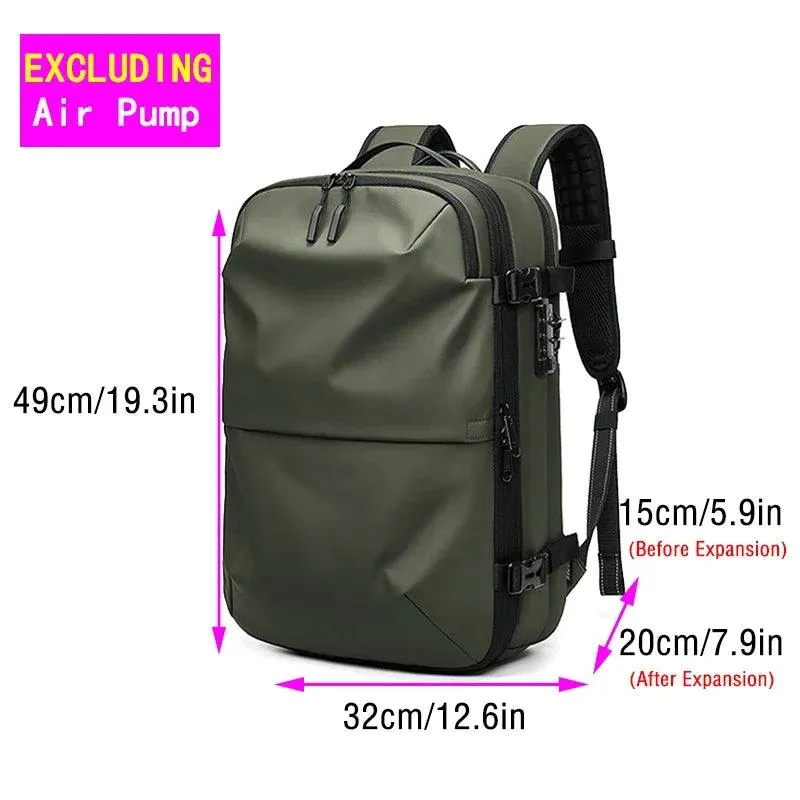 Vacuum Backpack with Electric Pump for Travel Bag for Men