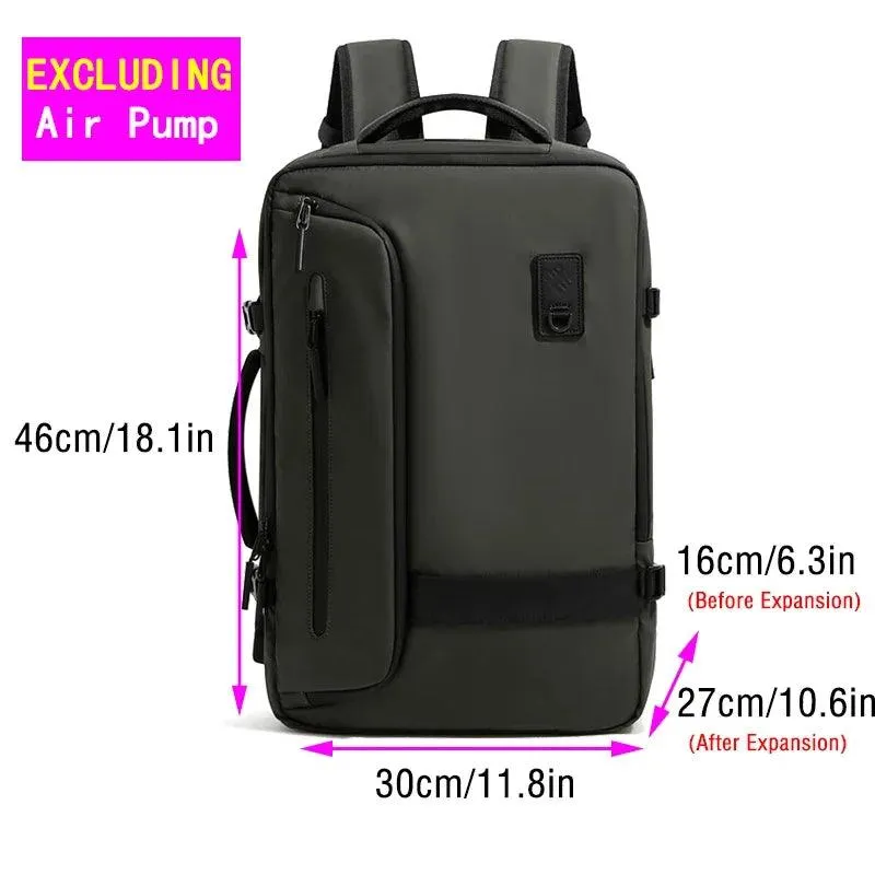 Vacuum Backpack with Electric Pump for Travel Bag for Men