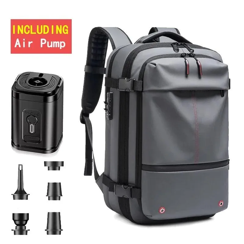 Vacuum Backpack with Electric Pump for Travel Bag for Men