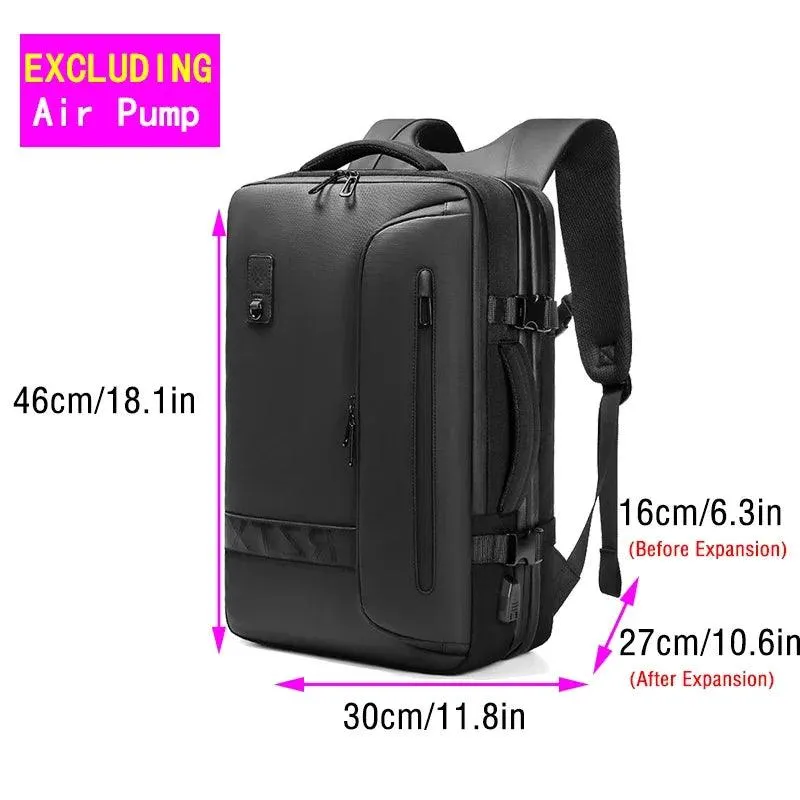 Vacuum Backpack with Electric Pump for Travel Bag for Men