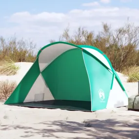 vidaXL Beach Tent 2-Person Sea Green Pop-up Waterproof