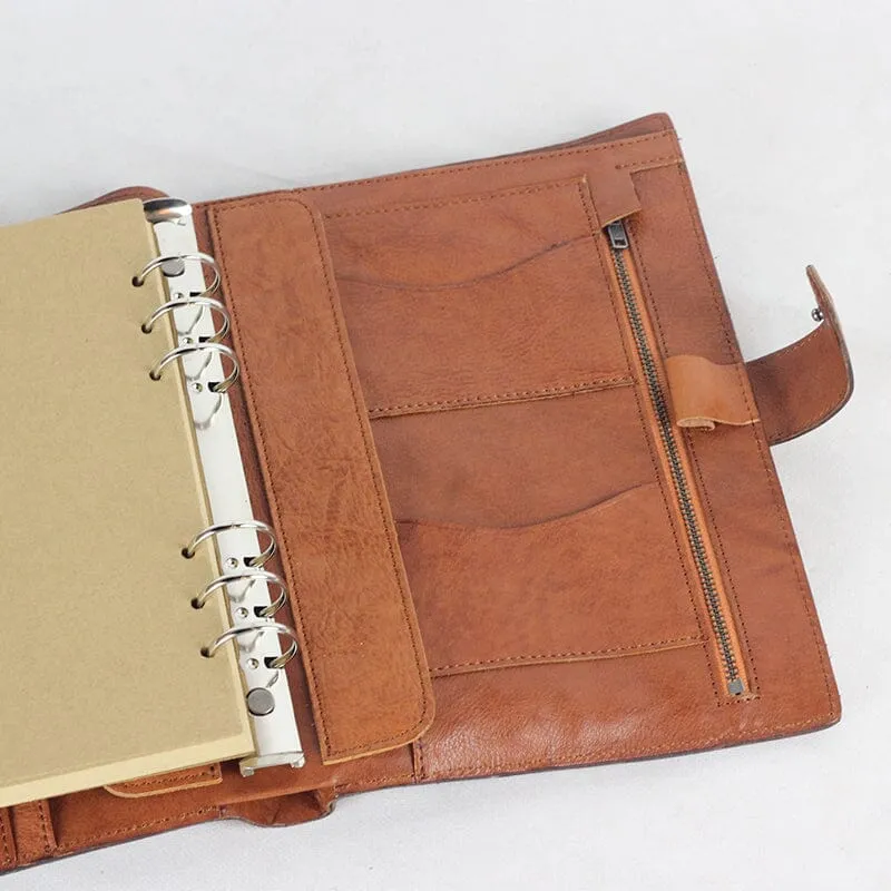 Vintage Leather Loose-leaf Notebook