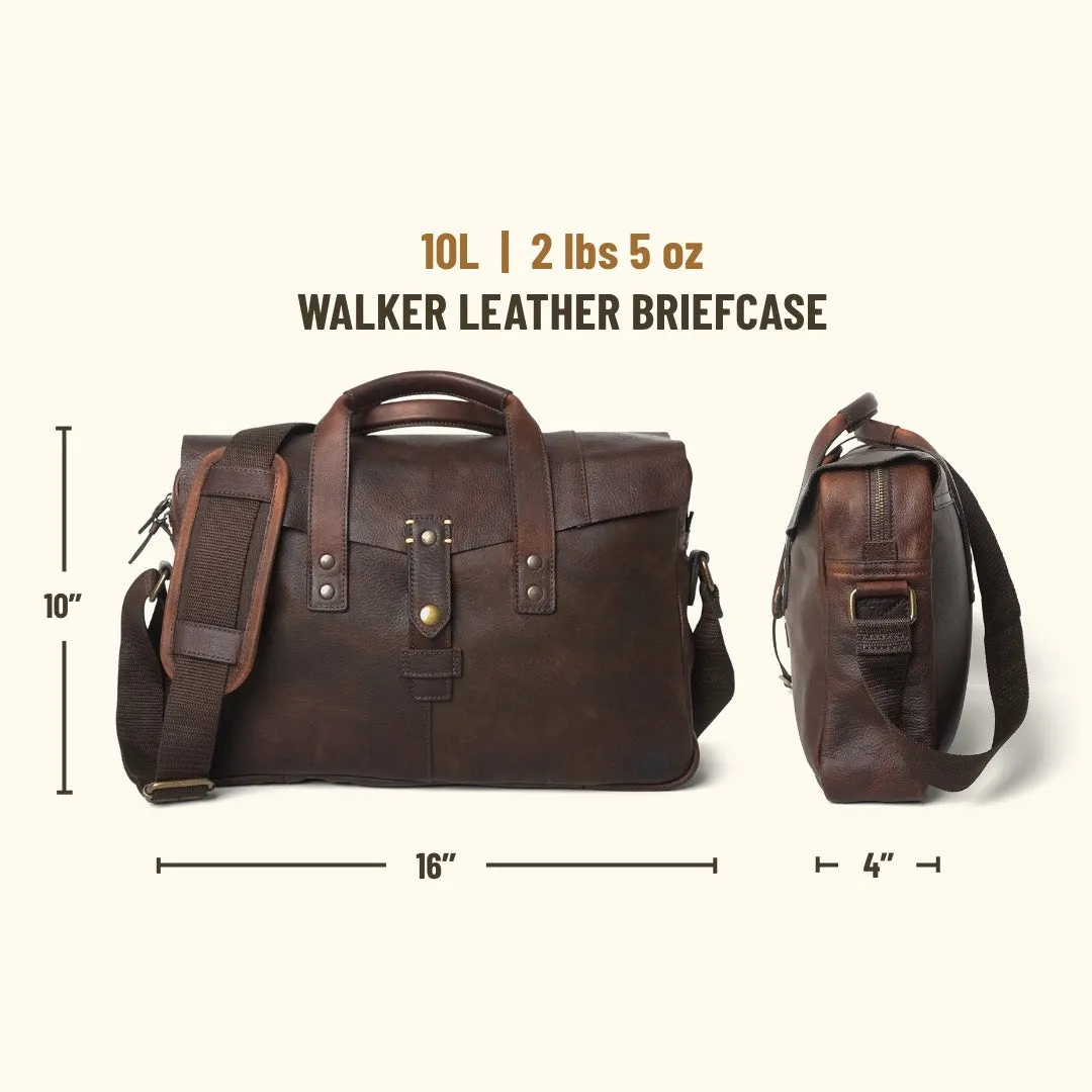 Walker Leather Briefcase Bag | Vintage Oak