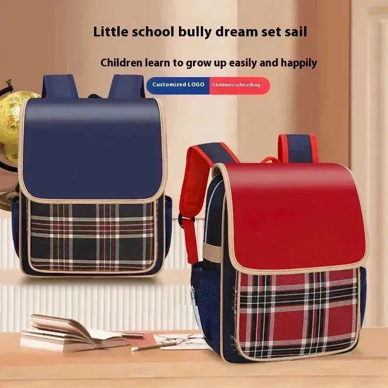 Waterproof British Style Kindergarten Bookbag School Backpack for Kids for Boy and Girl