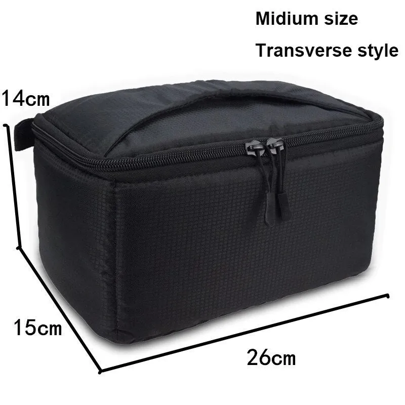 Waterproof DSLR Camera Inserts Bag Portable Inner Partition Padded Protector Bag Super Thick Drop-Proof Liner Inserts Handbag