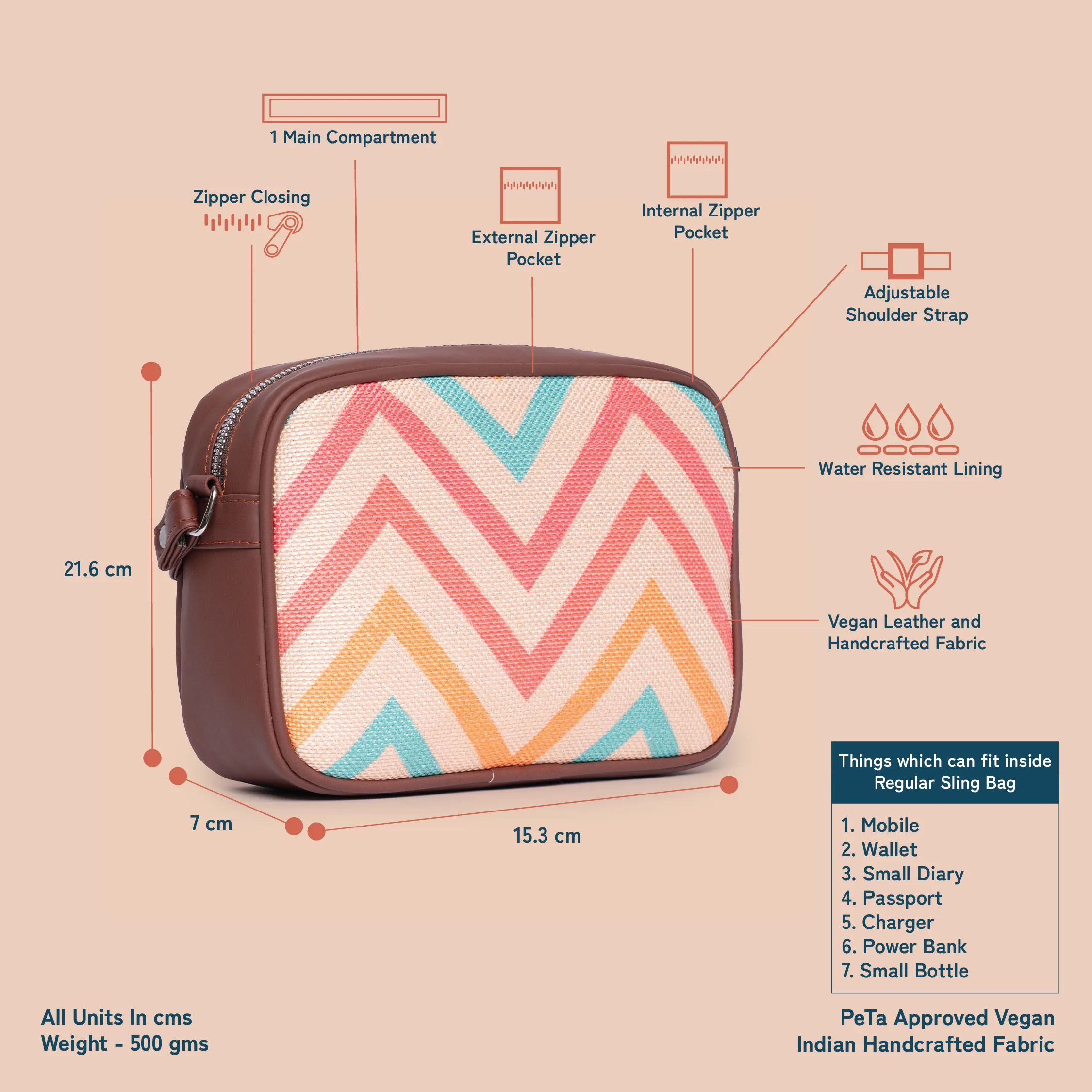 WavBeach Sling Bag