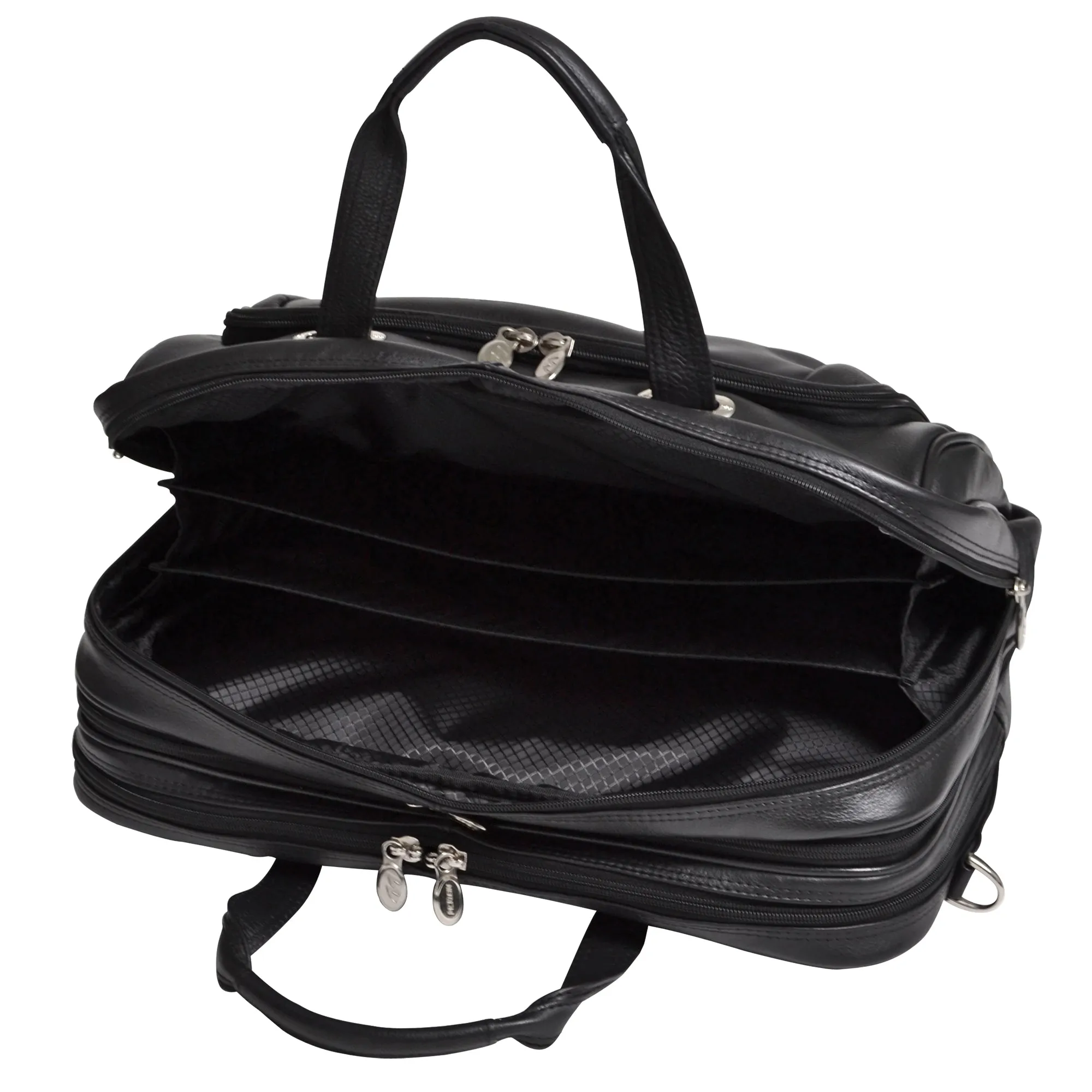 WEST LOOP | 17” Leather Expandable Laptop Briefcase