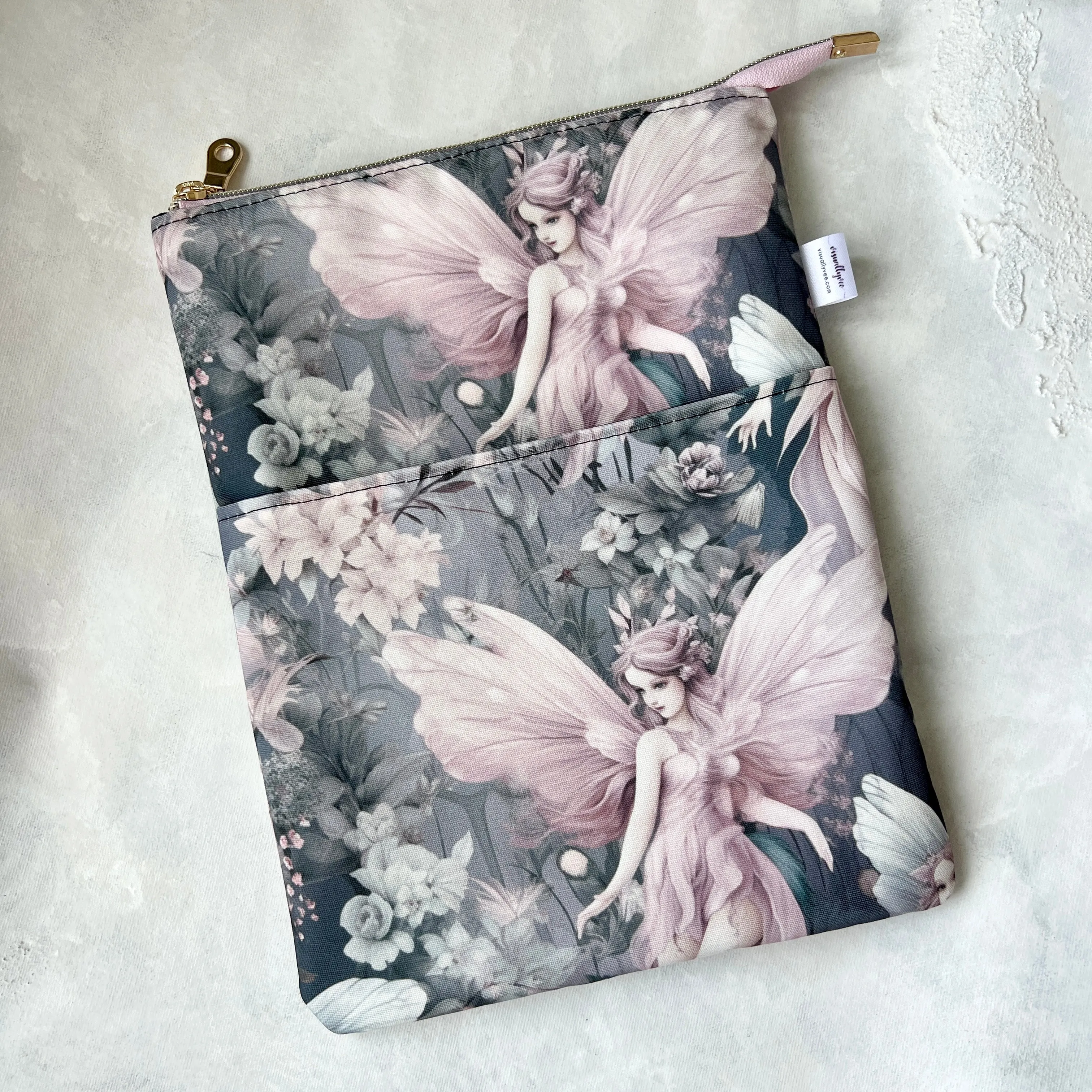 Whispering Wings - Zippered Book Sleeve