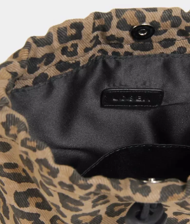 WILDCAT leopard print bucket bag