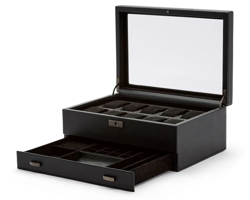 Wolf - Axis 10-Unit Watch Box w Storage | 488203