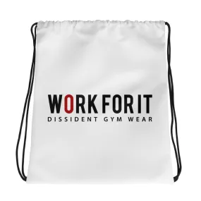 Work For It Drawstring bag