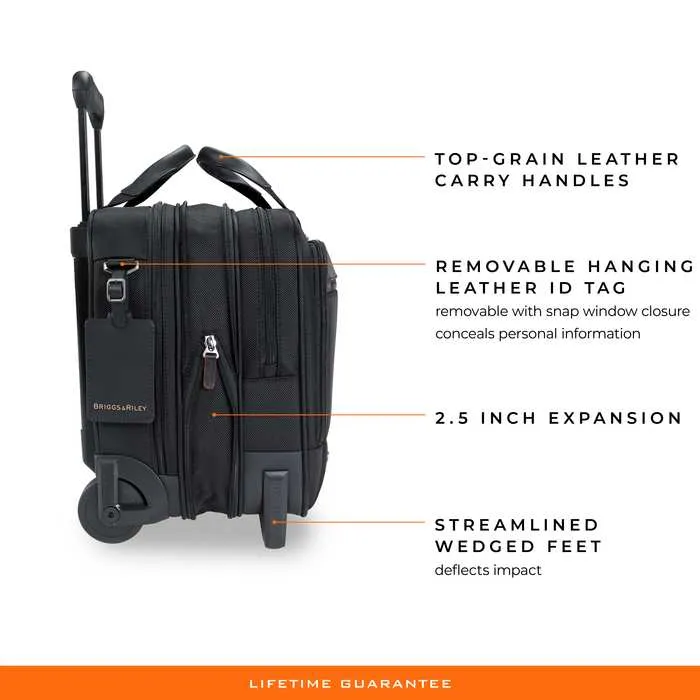 @Work Medium 2-Wheel Expandable Briefcase