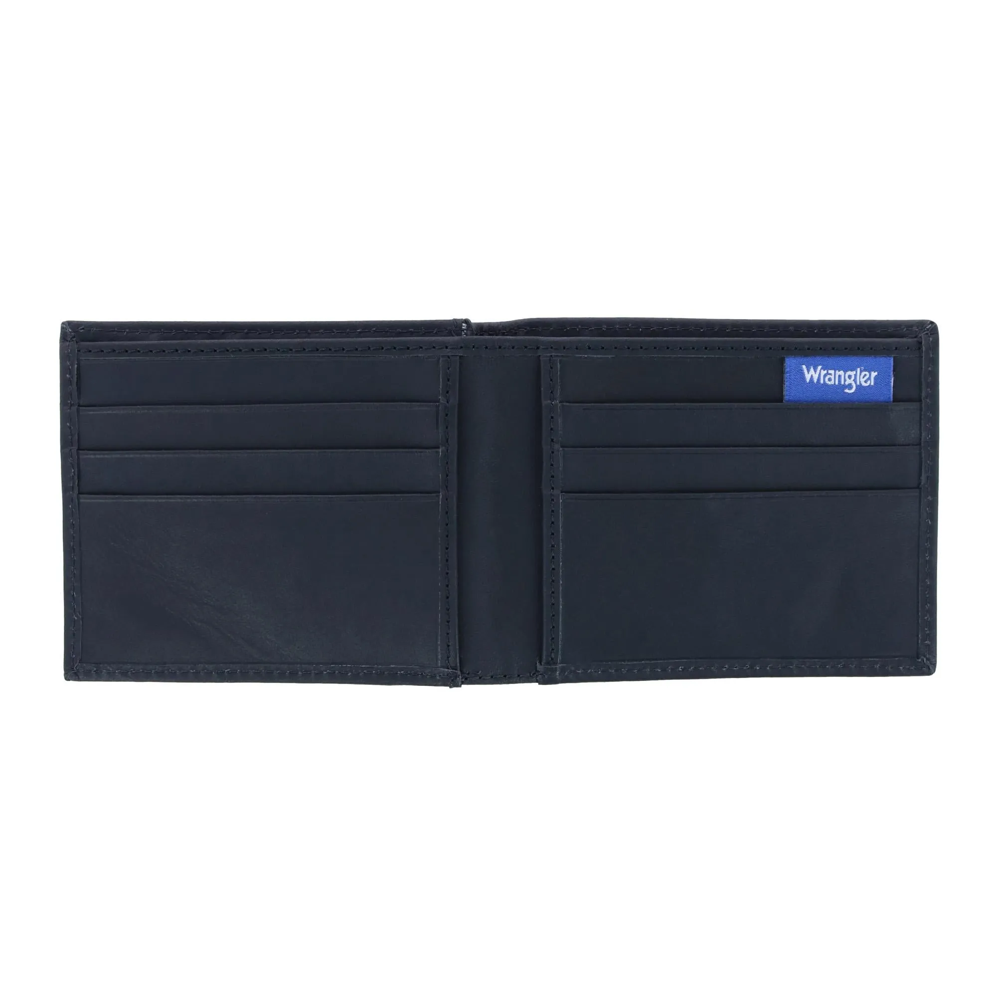 Wrangler Men's Leather Bifold Wallet