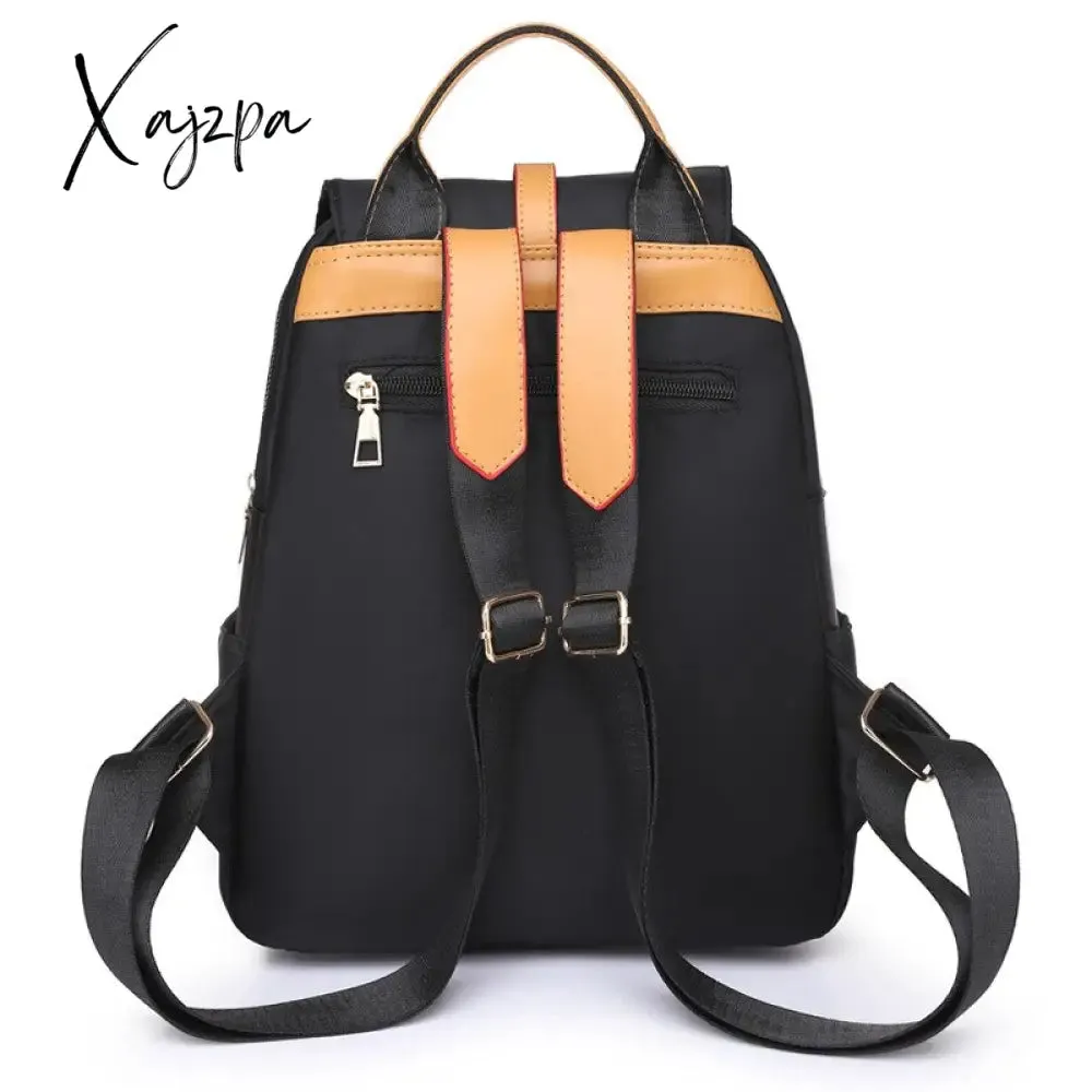 Xajzpa - women's black oxford backpack female anti theft travel backpack women school backpack girls bookbag ladies casual backpack