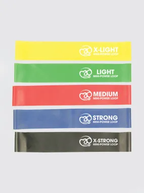 Yoga Mad Mini Resistance Band Power Loop - Set of 5