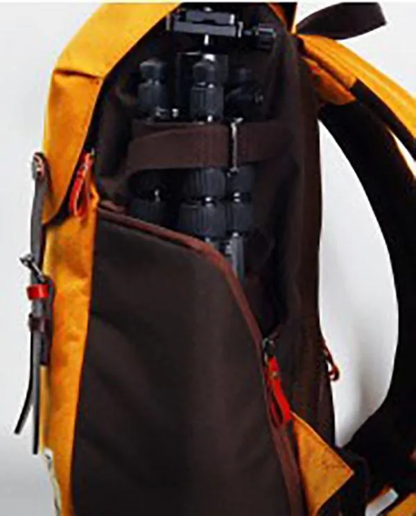 Zkin Getaway Kampe Orange Brown DSLR Camera Backpack Bag